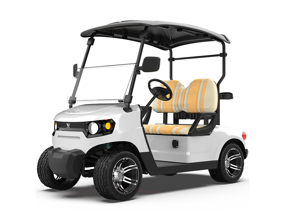 Electric golf carts na puti