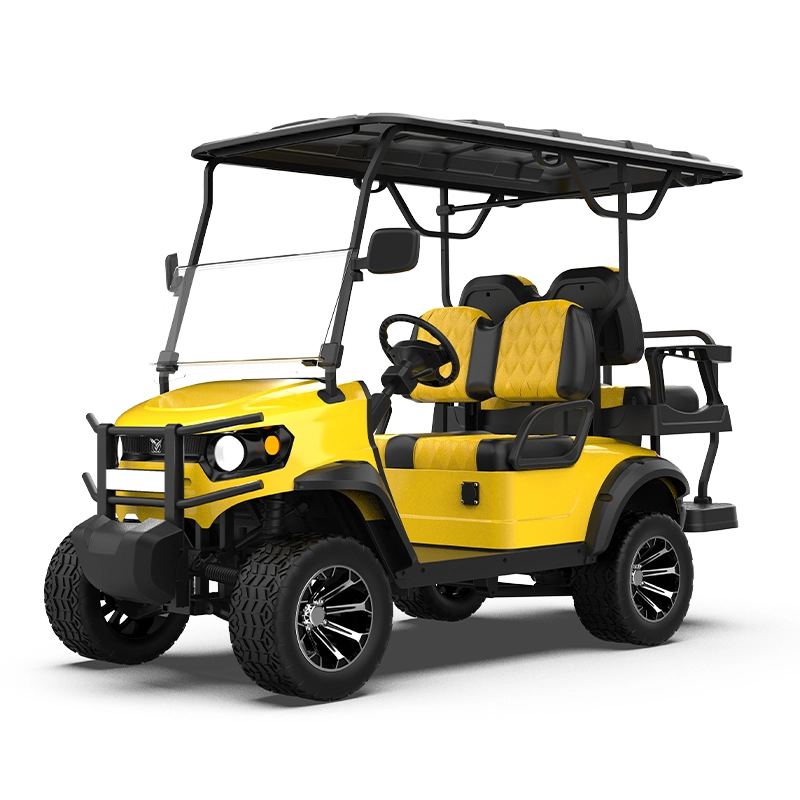 GFL 2 2 Yellow Seater Itinaas na Golf Cart