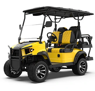GHL 2 2 Seater Yellow Nakatataas na Golf Cart