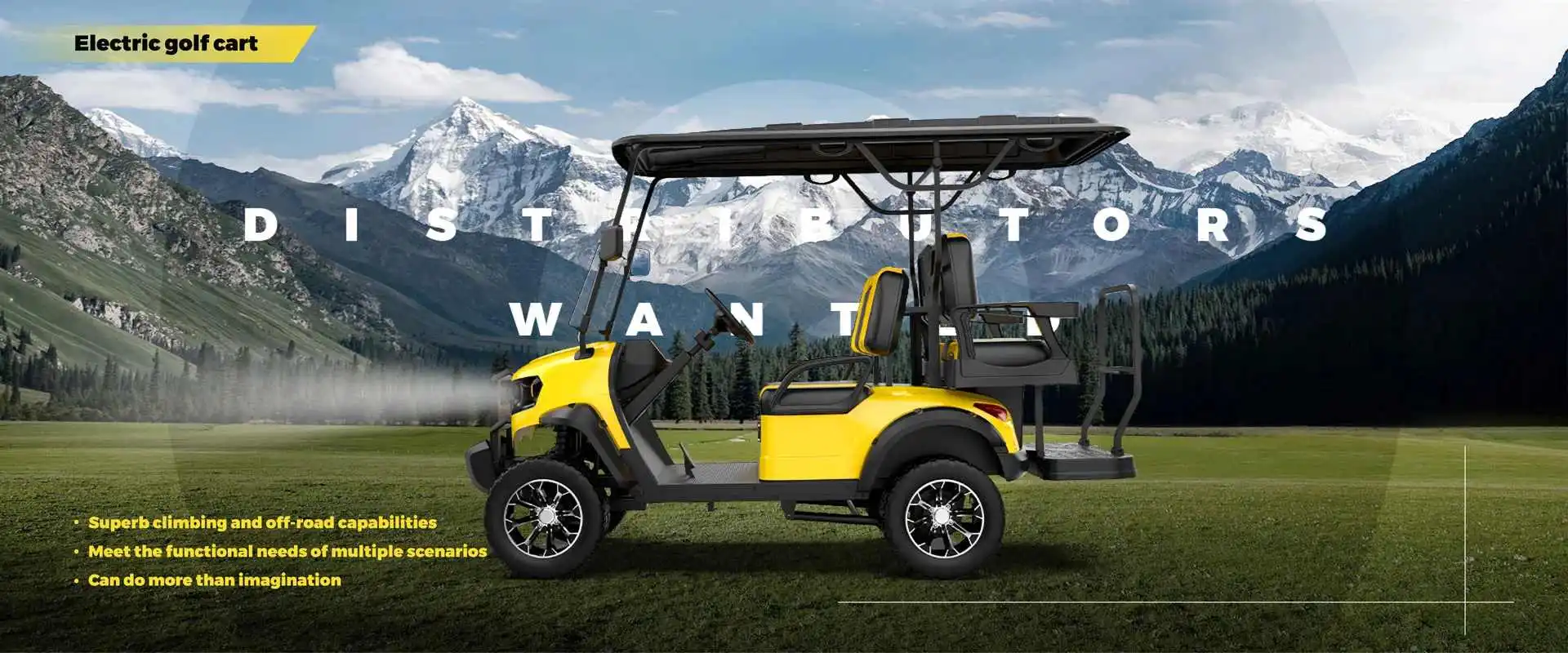 FL 2 2 Seater Electric Lifted Golf Cart