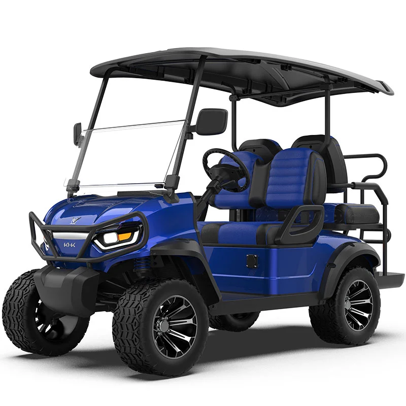 GQL 2 2 Seater Blue Itinaas na Golf Cart